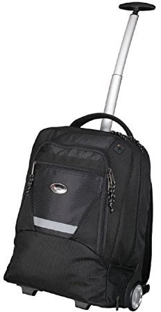 LIGHTPAK 46005 Laptop Trolley Rucksack Master, aus strapazierfähigem Nylon, ca. 48,5 x 38,5 x 18 cm, schwarz