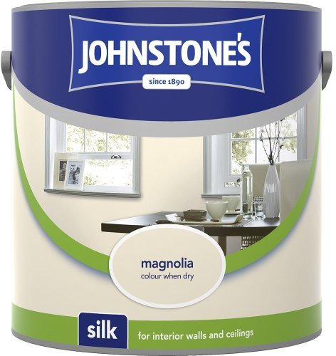 Johnstones No Ordinary Paint Water Based Interior Vinyl Silk Emulsion Magnolia 2.5 Litre