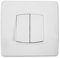 Double va et vient borne-auto vis + griffes - Blanc - Diwone - Zenitech