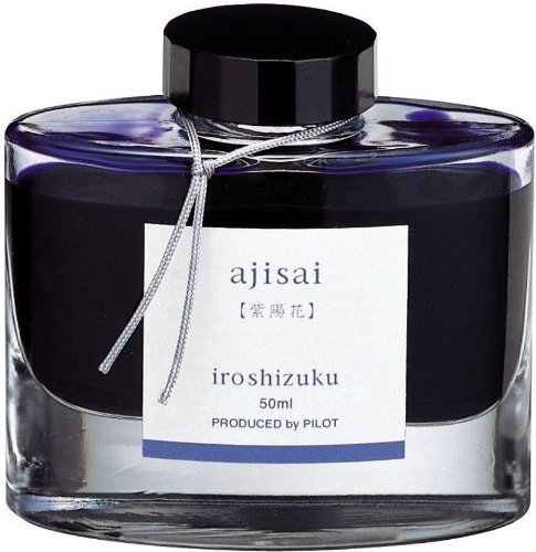 Pilot Iroshizuku Bottled Fountain Pen Ink, Ajisai, Hydrangea, Blue-Purple Dye Ink by Pilot