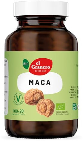 El Granero Integral - Maca Bio, Complemento Alimenticio a Base de Maca - 120 Cápsulas