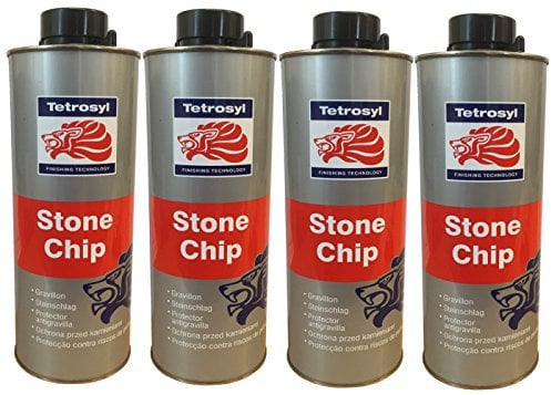 (PACK OF 4) Tetrosyl Stone Chip Black 1L Tins