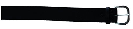 Eiko Gürtel aus Rindleder mit Gussschnalle, 40 mm breit, 2 mm stark (120 cm, schwarz)