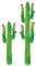 W WIDMANN MILANO Party Fashion 5073C - 2er Kaktus, 180 cm, 120 cm, Papier, Dekoration, Mexiko, Mottoparty, Karneval, Fasching