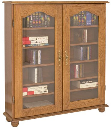 Générique Actual Diffusion Bretagne Meuble Vitrine Chêne 2 Portes Vitrées, 22x92,4x105,5 cm