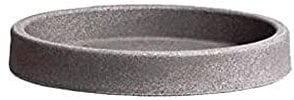 hydroflora 63003190 Nicoli – Sottovaso per Vaso Atlas, Rotondo Diametro 48,5, Altezza 5,3 cm, Grigio Cenere Opaco