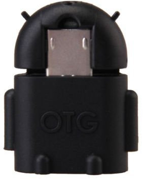 DITM® Adaptateur Robot Android Noir USB A Femelle vers USB Micro B Male OTG USB Host pour tablettes et Smartphones avec Port Micro USB OTG