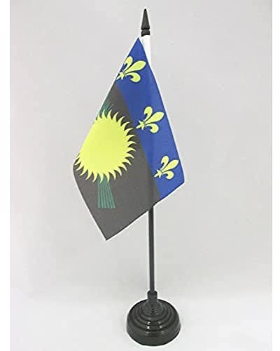 AZ FLAG - Tischflagge Guadeloupe - 15x10 cm - Gwada Tischfahne 10 x 15 Cm - Flaggen