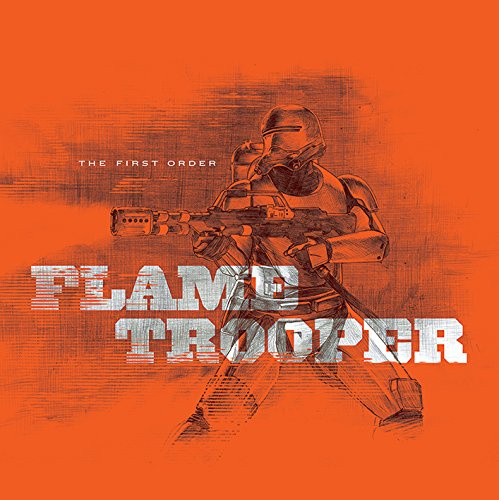 Star Wars Episode VII Flametrooper - Orange, 40 x 40 cm, Leinwanddruck, Mehrfarbig