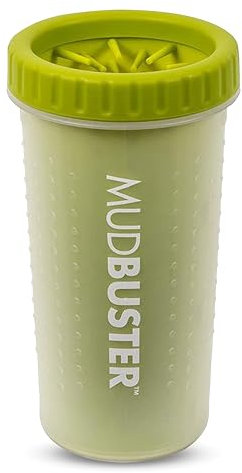 Dexas MudBuster Portable Dog Paw Cleaner, Green Large Paw Cleaning Solution for Premium Pet Supplies