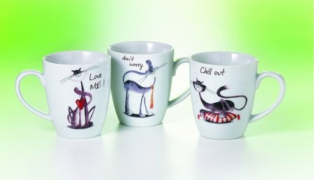 Cha Cult Becher Whispi 3er Set aus Porzellan