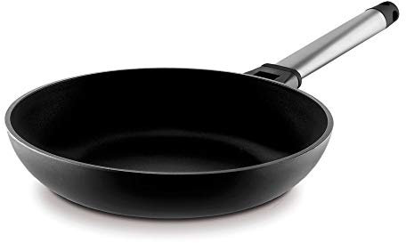 CASTEY - Sartén de Inducción Castey, Modelo 6-30, Tamaño 30 cm, Acero Inoxidable y Mango Desmontable, Revestimiento Antiadherente, sin PFOA, Base Full Induction, Apta para Todas las Cocinas
