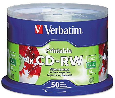 VER95159 - Verbatim DataLifePlus 95159 CD Rewritable Media - CD-RW - 4x - 700 MB - 50 Pack Spindle