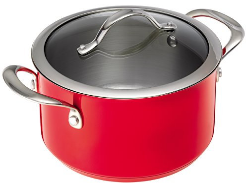 KUHN RIKON 37159 Colori Kochtopf, 5.5 L/24 cm, rot