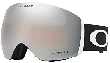 Oakley Erwachsene Snowboardbrille Flight Deck, Prizm Black Iridium (Matte Black with white logo and black band ), One Size, OO7050-01