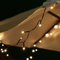 Festive Lights - 10m Solar Power Multi Function Fairy String Lights with 100 Warm White LEDs - IP44 Rated, Outdoor Decorative Lighting - External Panel, Black Cable, Garden Trees, Fences & Pergolas