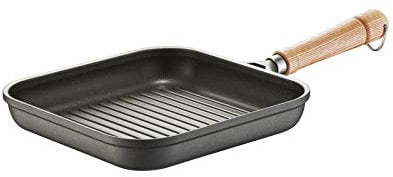 Berndes Bonananza Induction Grillpfanne 24 x 24 cm, Aluminium, schwarz, 24 cm