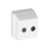 Efapel serie 3700 - Toma r-tv ecualizador intermedia -serie blanco