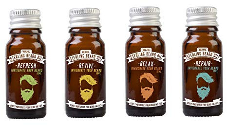 Wahl Bartöl Geschenkset 4 x 10ml Düfte Geschenke für Männer