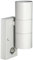 White Stainless Steel PIR Up Down Double Outdoor Wall Light with Movement Sensor Motion Detector ZLC058