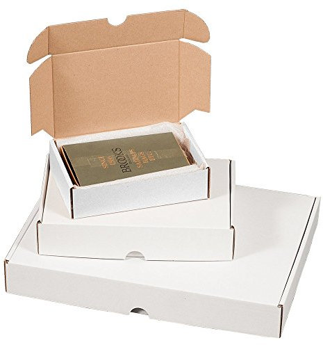 karton-billiger Maxibriefkarton A5 240x160x50mm - 25Stück - weiß