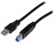 StarTech.com 1m 3 ft Certified SuperSpeed USB 3.0 A to B Cable Cord - USB 3 Cable - 1x USB 3.0 A (M), 1x USB 3.0 B (M) - 1 meter, Black (USB3CAB1M)