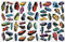 Samunshi® Wandtattoo Mega Auto Set Wandbilder Kinderzimmer Deko Junge Wandtattoo Kinderzimmer Mädchen Wandsticker Kinderzimmer 10x 16x26cm