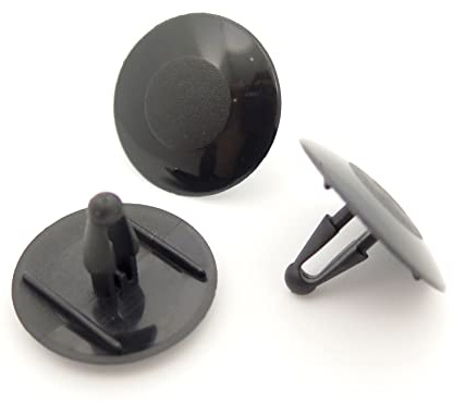 10x Bonnet/Hood Insulation Clips- Plastic Fasteners for Sound Deadening 8mm Hole, 30mm Head, Black - 90467-09006, 9046709006