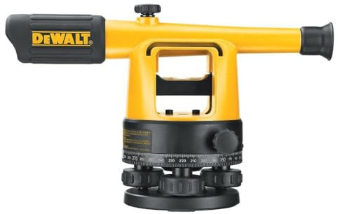 DEWALT Transit Level, Surveying Tool with Tripod and Rod, 20X Magnification (DW090PK)