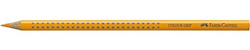 FABER-CASTELL 112409 - Buntstift 2001, Colour Grip, chromgelb dunkel, 1 Stück