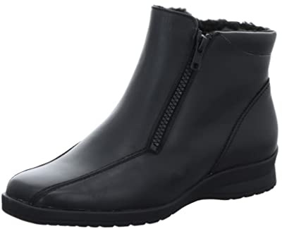 Semler Karolin Damen Kurzschaft Stiefel | Stiefeletten, Schwarz, Reißverschluss, Komfort, Damen, Schuhe