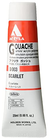 Holbein Acryla Gouache Scarlet (A) 20ml
