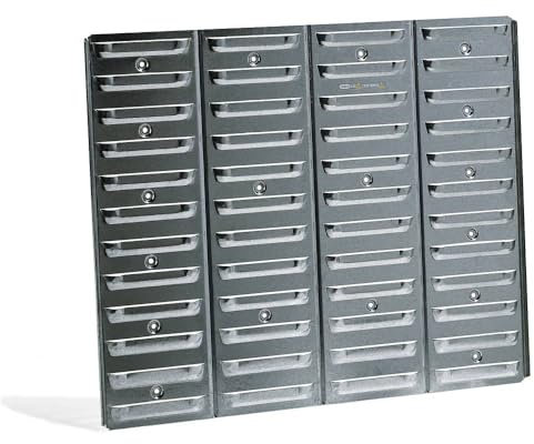 raaco 106573.0 ESD-Wandpaneel für Sichtboxen, Schwarz Leer