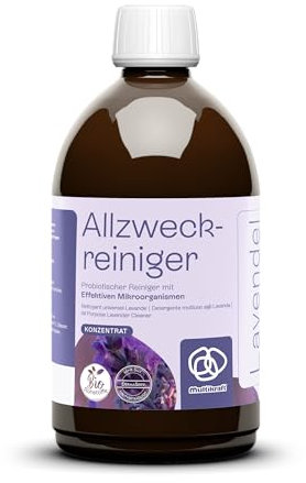 eMC Allzweckreiniger Lavendel – Die natürliche Wahl für strahlende Sauberkeit & ein angenehmes, lang anhaltendes Lavendel-Aroma - mit probiotischen Mikroorganismen, 500ml