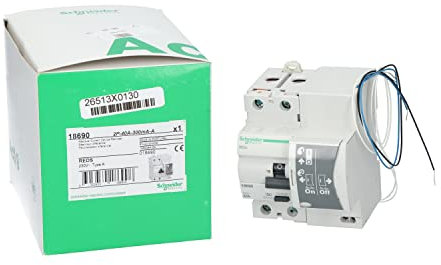 Schneider Electric 18690 Interruptor Diferencial Red, 2P, 40 A, Clase A, 300 Ma