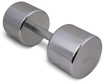 trenas Eine Chrom Kurzhantel - 25 kg