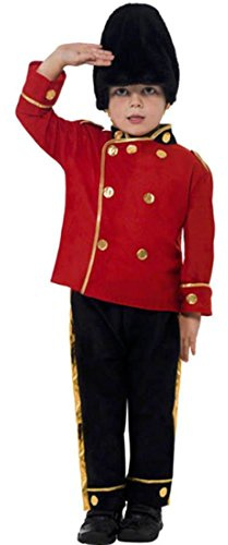 Henbrandt Jungen Pelzmütze Schutz Kostüm Königsblau Soldat Uniform London Kind Outfit