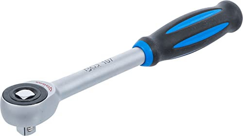 BGS 107 | Umschaltknarre mit Drehgriff | feinverzahnt | 12,5 mm (1/2) | ergonomisch | rutschfest | Knarre | Ratsche