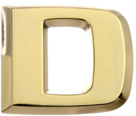 Luxbling Auto Chrom 3D Buchstabe - Gold - D