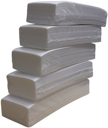 Beauty Image Lote de 500 bandas de papel para depilación con cera (5 paquetes de 100 unidades), para todas las pieles