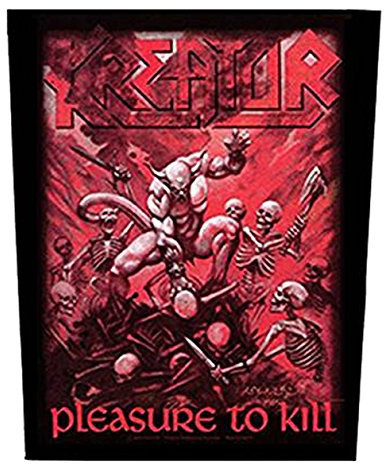 KREATOR Rückenaufnäher PLEASURE TO KILL Backpatch Aufnäher