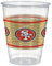 NFL San Francisco 49ers Einweg-Kunststoffbecher, 473 ml, 25 Stück, perfekt für Spieltagspartys und Heckklappen