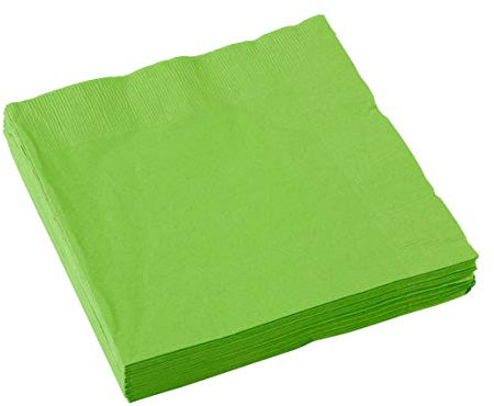 Amscan 51220-53 - Servietten Kiwi Grün, 20 Stück, 33 x 33 cm, Happy Birthday, Geburtstag, Party