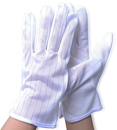 Aituo 3 Paar antistatische Anti-Rutsch-Handschuhe, zur Reparatur von PC-Computern(S)