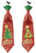 Widmann 04154 - Krawatte mit Glitter und Weihnachtsbaum, sortiert, Accessoire, Weihnachten, Mottoparty