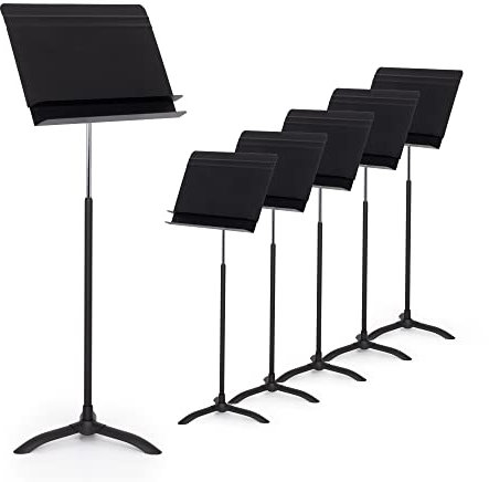 Manhasset Notenständer für Orchester, 6 Stück (schwarz) 5006