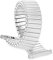 Speidel Twist-O-Flex Stretch-Uhrenarmband für Herren, silberfarben, 16–22 mm, gebogenes Ende ohne Verschluss