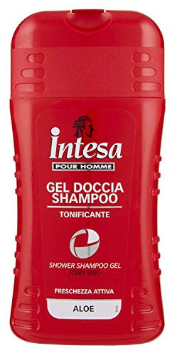 Intesa Pour Homme - Gel Doccia Shampoo, Tonificante, Freschezza Attiva, Aloe - 250 ml