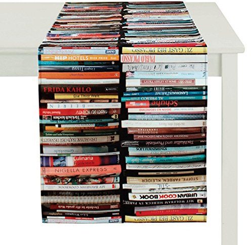 APELT Libri_45x135_50 Tischläufer Bücher, bunt