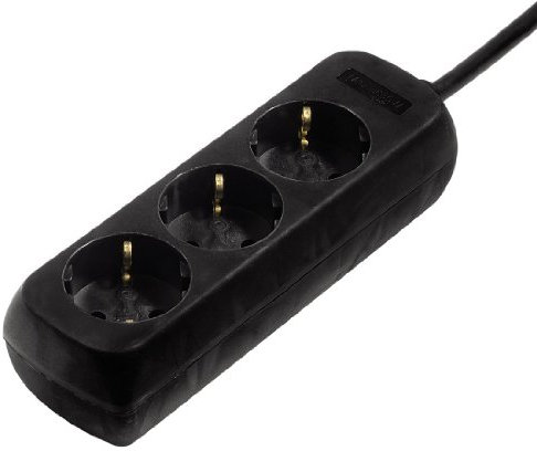 Hama Steckdosenleiste, 3-Fach, 1,4 m, schwarz, 00121911